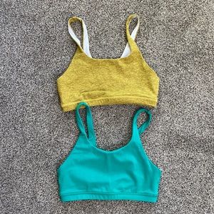 FLEO EUC Celine sports bras 💛Sz S💚Set of 2